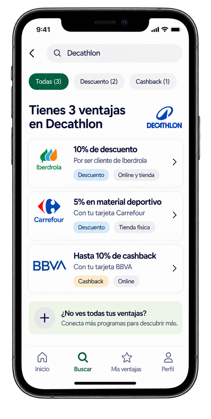 Resultados de ventajas